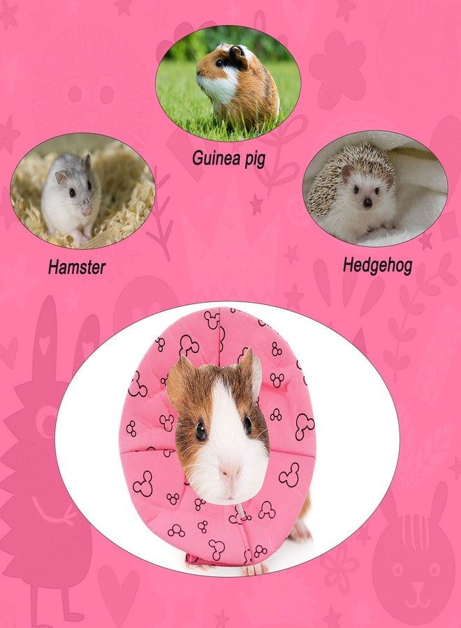 Andiker Hamster Collar, Adjustable Bird Collar Small Pet Protection Cone After Surgery to Prevent Licking for Hamster, Rabbit, Guinea Pig Small Animals (Pink, L) - Image 4