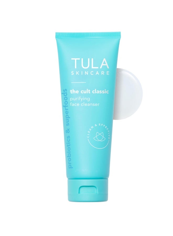 TULA Skin Care The Cult Classic Purifying Face Cleanser - Gentle and Effective Face Wash, Makeup Remover, Nourishing and Hydrating, 4.2 oz. - Image 1