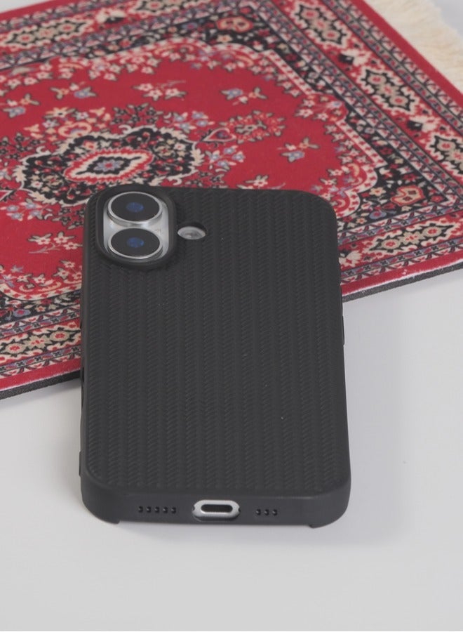 ShebSheb Soft TPU 3D Braided Style Fabric Phone Case for iPhone 16 - Image 5