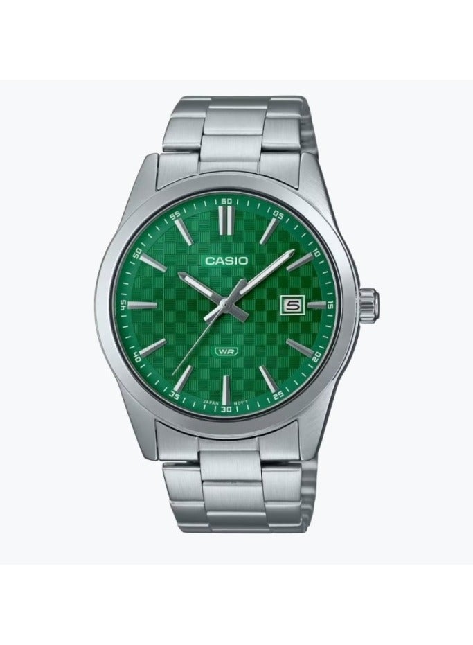 CASIO MTP-VD03D-3A1 Men's Analog Round Shape Stainless Steel Wrist Watch, 41mm - Image 1