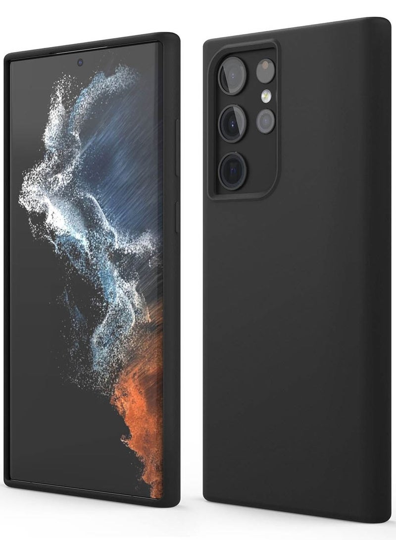 Elago Silicone for Samsung Galaxy S22 Ultra Case Cover - Black - Image 1