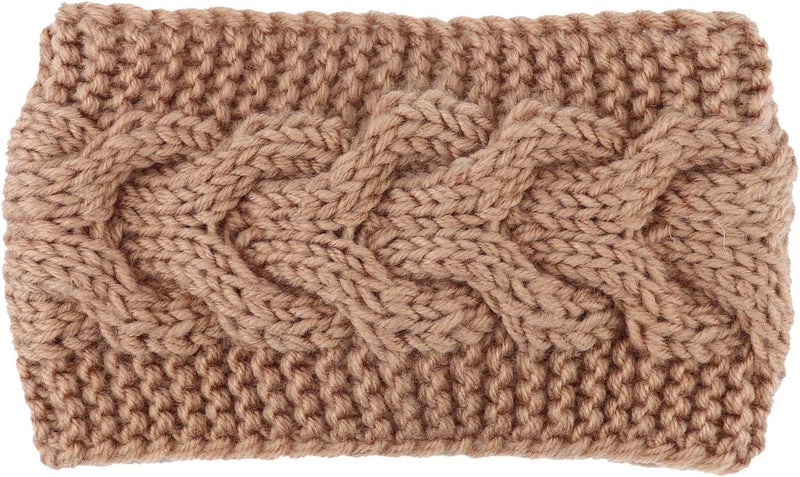 DRESHOW Winter Knit Chunky Headbands for Women Crochet Turban Knitted Ear Warmer Head Wrap Winter Accessories 4 Pack - Image 5