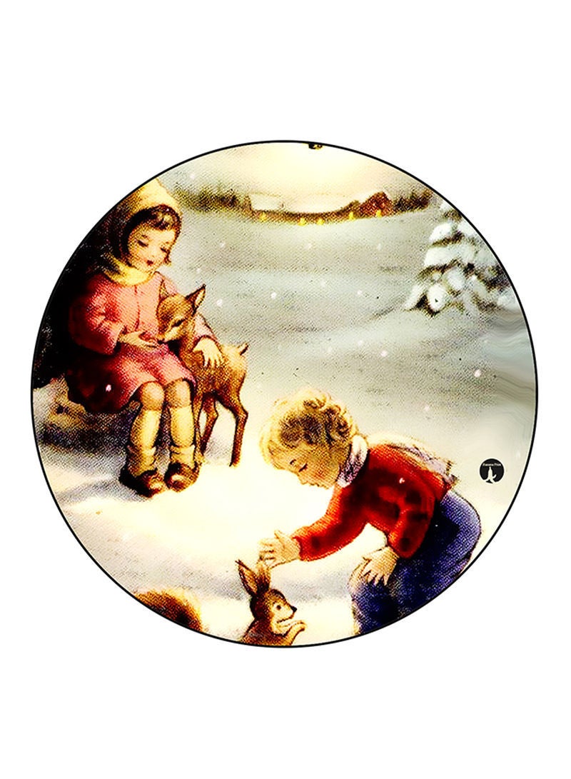 RKN Kids Printed Large Round Pin Badge Multicolour - Image 1