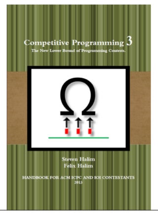 كتاب «Competitive Programming 3» مرجَعاً إلى المبرمجين الطموحين في مسابقات البرمجة