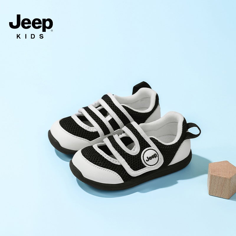 Jeep Kidsren'S Shoes 2025 Toddler Shoes Comfortable And Lightweight Girls Breathable Baby Shoes Velcro - Image 3