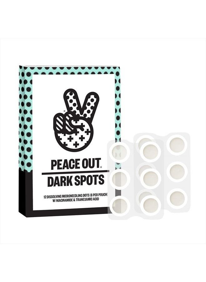 PEACE OUT - Peace Out Skincare Dark Spots. Dissolving Microneedling Dots to Reduce the Appearance of Dark Spots and Reveal Clear, Even Skin (12 dots) - Image 1