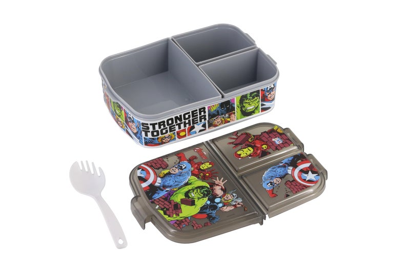 SKi Homeware Trio 3 Compartment Bento Lunch/Snack Box For Your Kids' School, Picnic, Sports | For Return Gifts Or Party Favours- Avengers - Image 3