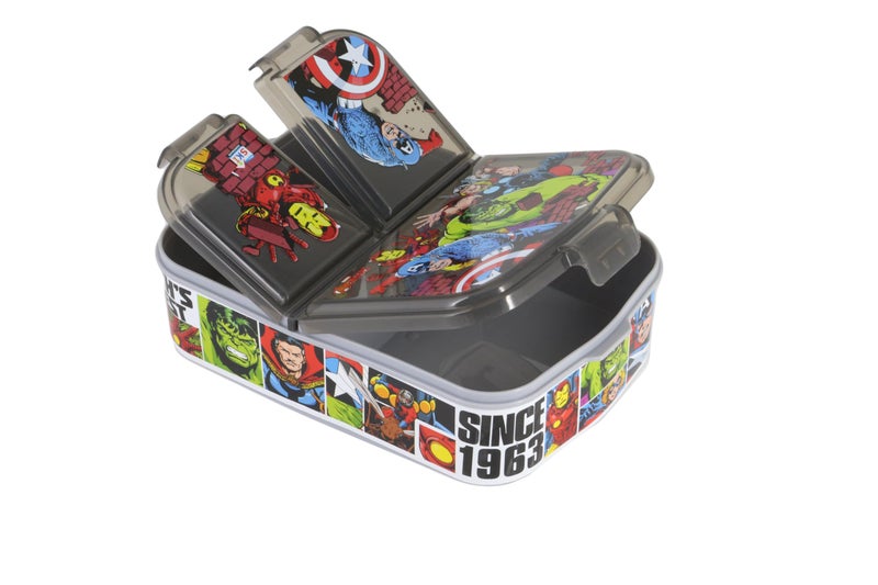 SKi Homeware Trio 3 Compartment Bento Lunch/Snack Box For Your Kids' School, Picnic, Sports | For Return Gifts Or Party Favours- Avengers - Image 5