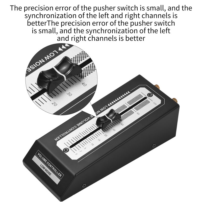 Mini Low Noise Volume Controller Volume Adjustment Device Passive Preamp Active Speaker Volume Adjustment Controller without External Power Supply and Lossless Output RCA Interface - Image 3