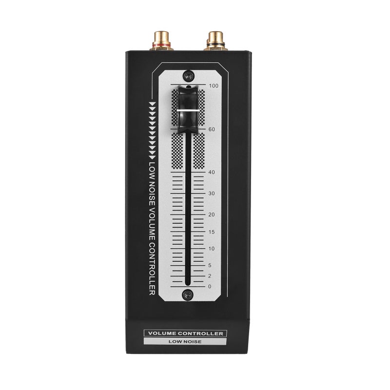 Mini Low Noise Volume Controller Volume Adjustment Device Passive Preamp Active Speaker Volume Adjustment Controller without External Power Supply and Lossless Output RCA Interface - Image 1
