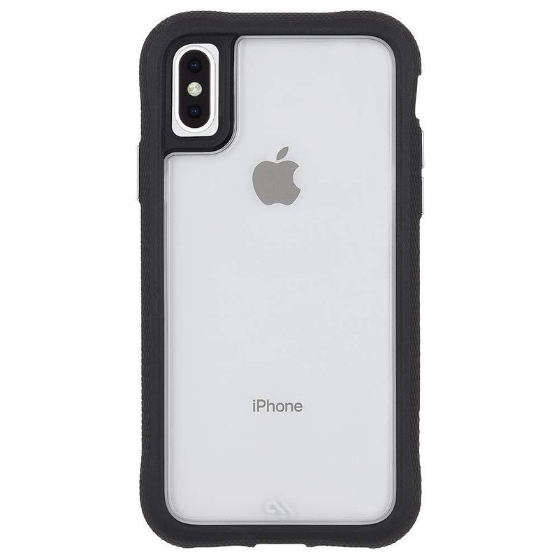 CaseMate Case Mate Protection Collection Back Case for Apple iPhone XS Max  Clear  Black