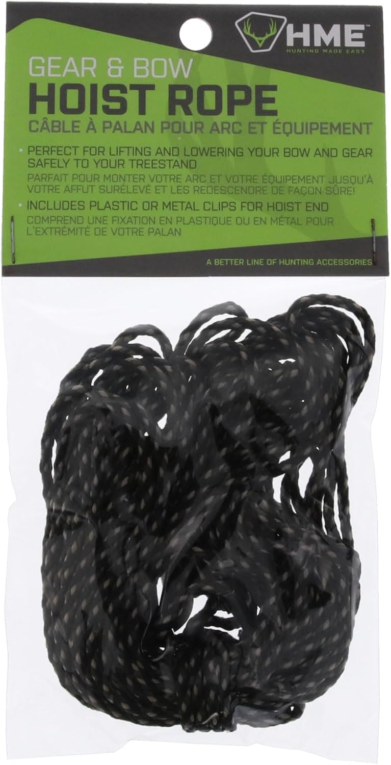 HME Gear & Bow Hoist Rope (25FT) - Reliable Sturdy Adjustable Heavy Duty Tri-Color Cord for Lifting Hunting Gear - Image 3