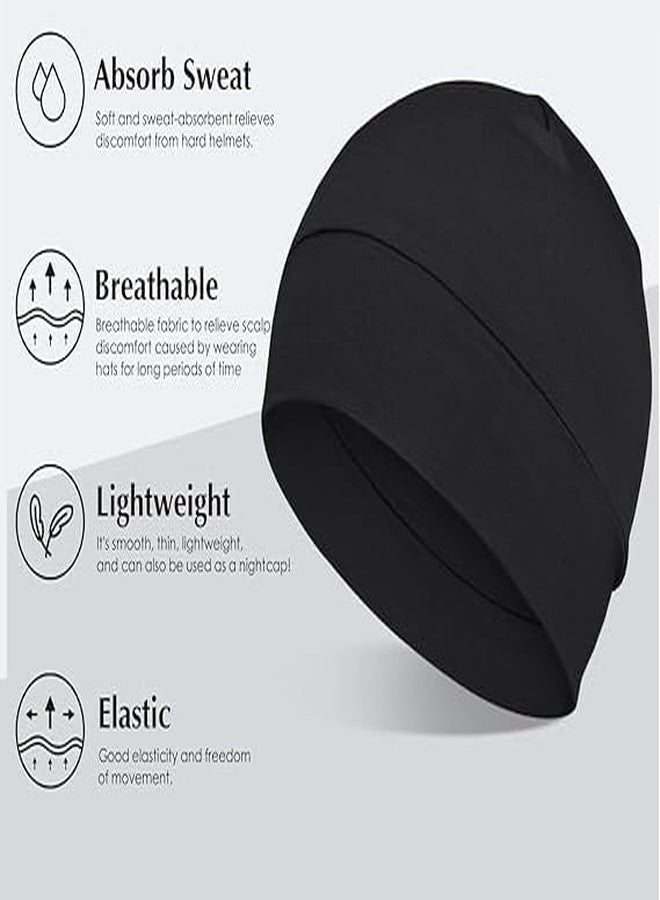 PAROPKAR Cotton Skull Caps, Lightweight Breathable Skull Beanie Sleep Cap Helmet Liner for Men Women - Image 3