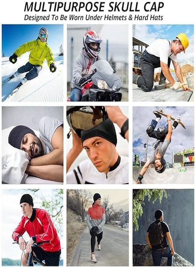 PAROPKAR Cotton Skull Caps, Lightweight Breathable Skull Beanie Sleep Cap Helmet Liner for Men Women - Image 5