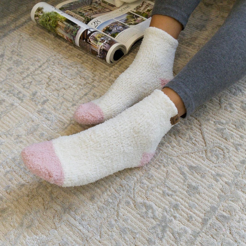 BEARPAW Ladies 6 Pair Pack Cozy Super Soft Warm Lounge Socks Multi Color Patterned Ankle and Low Cut Packs, Lotus - Image 2