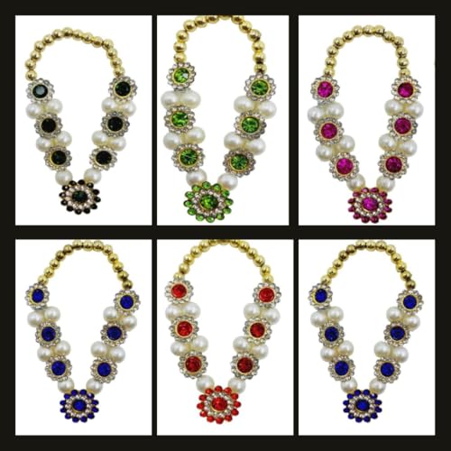 DT DECTONE Small Multi Jarkan Haar for God Idol Murti Haar Garland Haar for God Idols, Small Haar for Statue, Figurines, 7 cm (Multi Jarkan) - Image 2