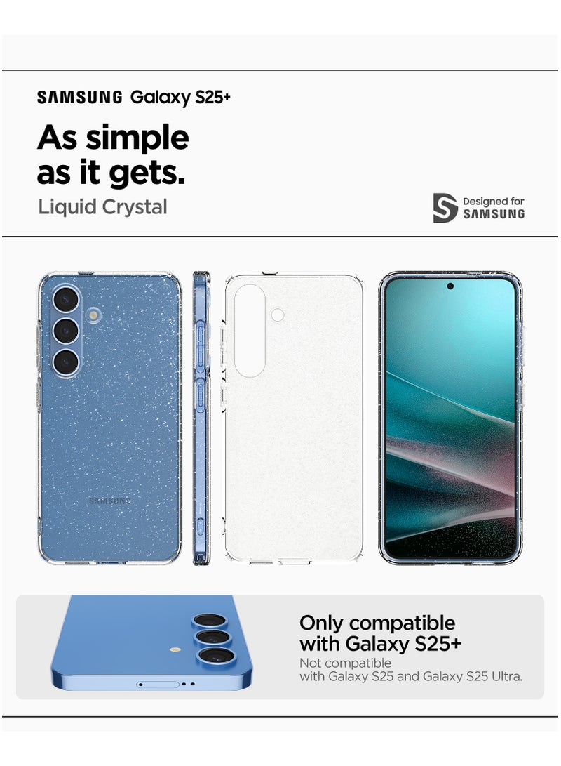 Spigen Liquid Crystal Glitter for Samsung Galaxy S25 PLUS Case Cover - Crystal Quartz - Image 2