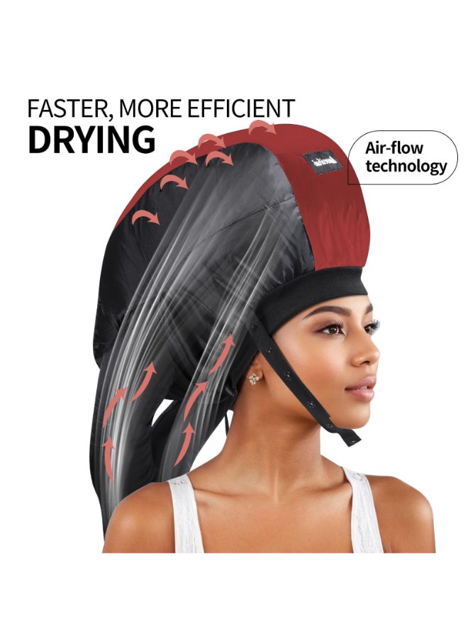 liuweihui Bonnet Hair Dryer Ideal Hair Diffuser for Curly Hair Your Ultimate Solution Spacious Capacity Blow Dryer Cap for Rapid Styling of Curls - Image 4