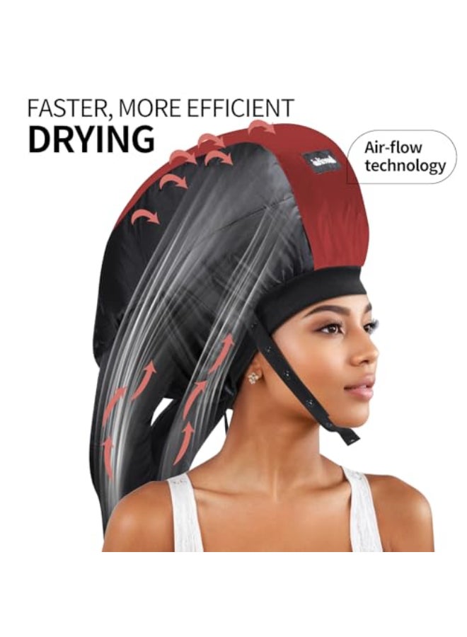 liuweihui Bonnet Hair Dryer Ideal Hair Diffuser for Curly Hair Your Ultimate Solution Spacious Capacity Blow Dryer Cap for Rapid Styling of Curls - Image 3