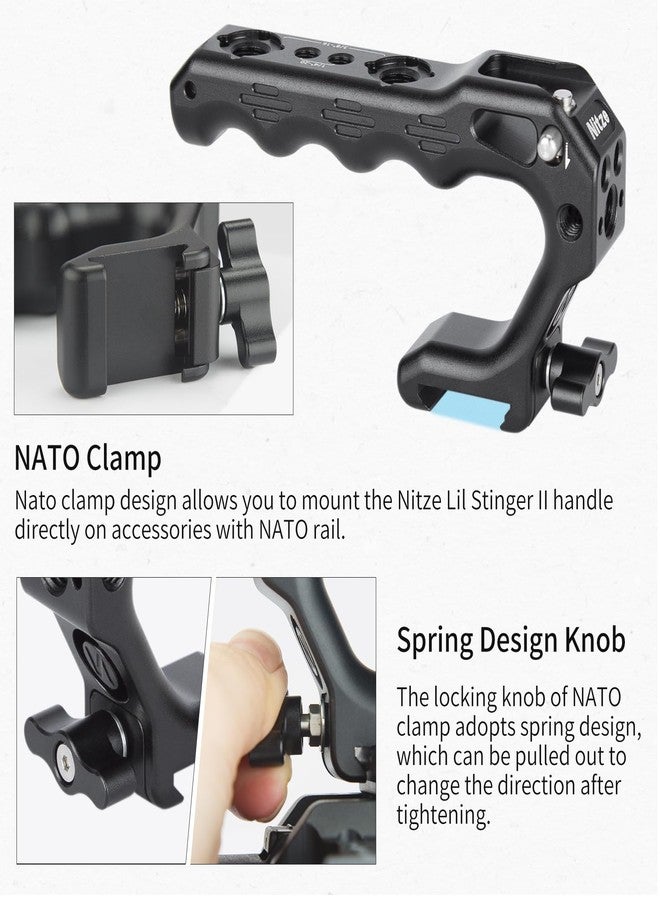 Nitze Lil Stinger II Handle with NATO Clamp DSLR Camera NATO Top Handle - PA28M-D1 - Image 4