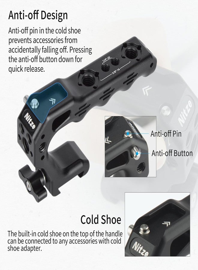 Nitze Lil Stinger II Handle with NATO Clamp DSLR Camera NATO Top Handle - PA28M-D1 - Image 5