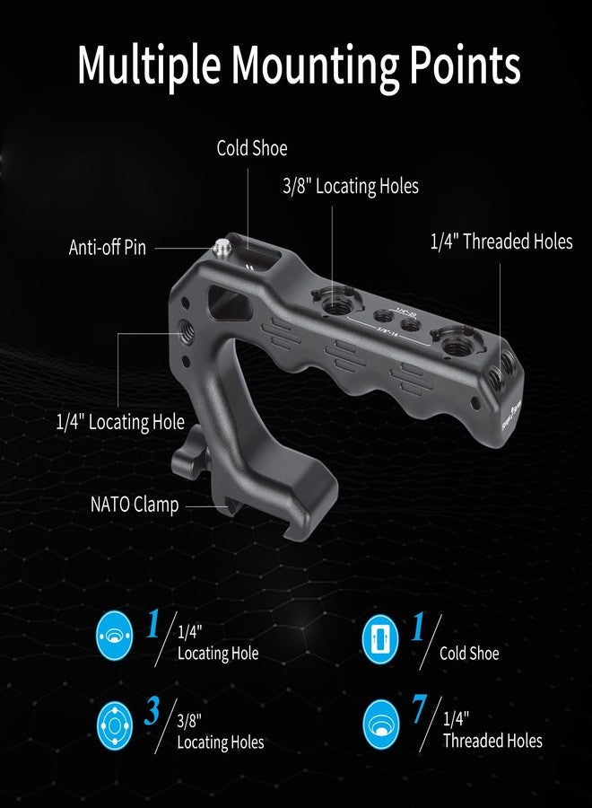 Nitze Lil Stinger II Handle with NATO Clamp DSLR Camera NATO Top Handle - PA28M-D1 - Image 3