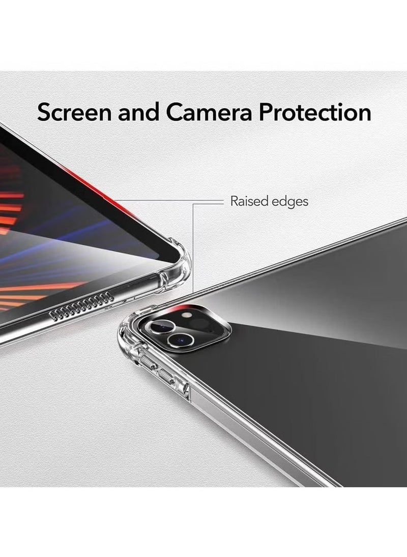 TIGER - Clear Case for iPad Pro 12.9 inch (2018/2020/2021/2022) – Reinforced Corner Protection, Slim and Transparent Design, Full Access to Buttons & Ports, Perfect Fit for 12.9" iPad Pro (6th/5th/4th/3rd Generation) - Image 1