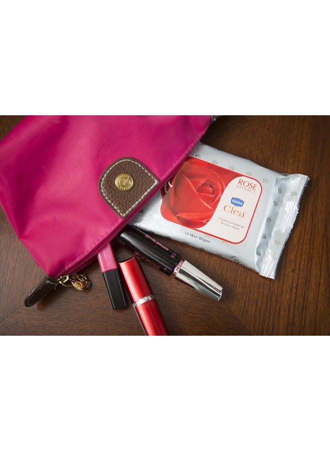 GINNI مناديل مبللة كلين لتنظيف وإزالة المكياج - مناديل مبللة للوجه مرطبة برائحة الورد (240 مناديل)  - Image 4