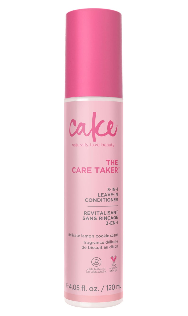 Cake Beauty 3-in-1 Leave in Conditioner, The Care Taker â€“ Moisturizing & Softening â€“ With Coconut Oil, Biotin, Soy & Rice Proteins â€“ For Dry/Normal Hair Types â€“ 4 Fl Oz / 120 mL (Packaging May Vary) - Image 1