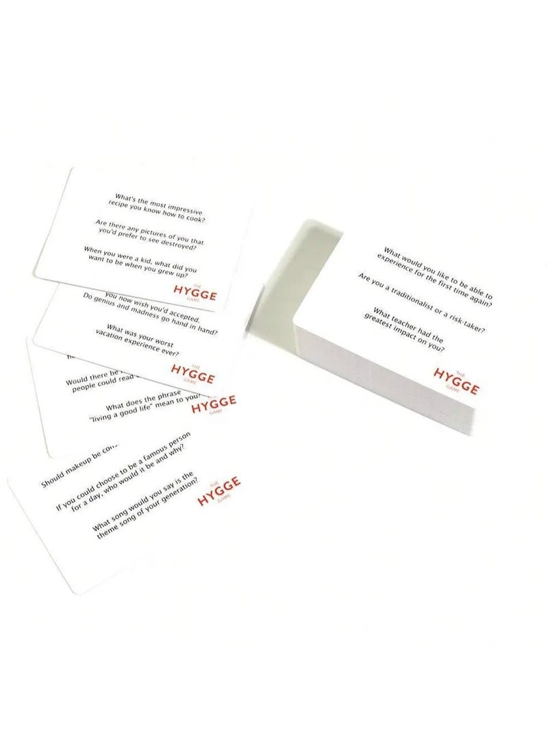 HYGGE - Friendly and Fun Conversation Warming Card Game Multi-Color White Board Game, Danish Hygiene Portable Board Game - Image 1