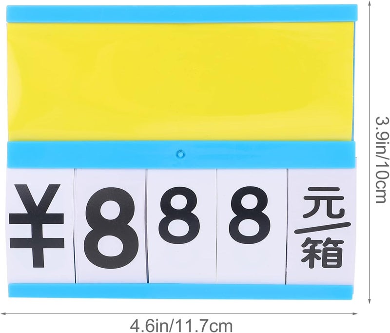 klarako 4pcs Commodity Price tag Pricing Label Sticker Garage Labels Price Card Signs for Sales Supermarket Price Label Price Label Stickers Retail Price Sign Number Plastic - Image 3