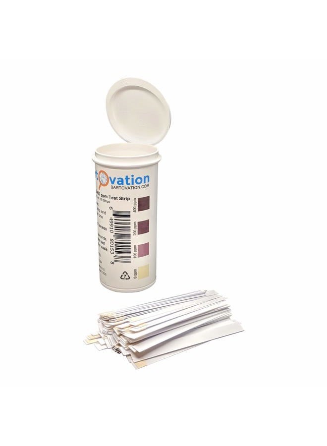 Bartovation Hydrogen Peroxide H2O2 Test Strips, 0-400 Ppm [Vial Of 100 Strips] - Image 4