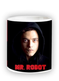 Story Of Candle Ceramic mug with the “Mr. Robot” design printed in white  - Image 2