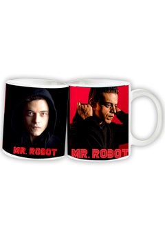 Story Of Candle Ceramic mug with the “Mr. Robot” design printed in white  - Image 3