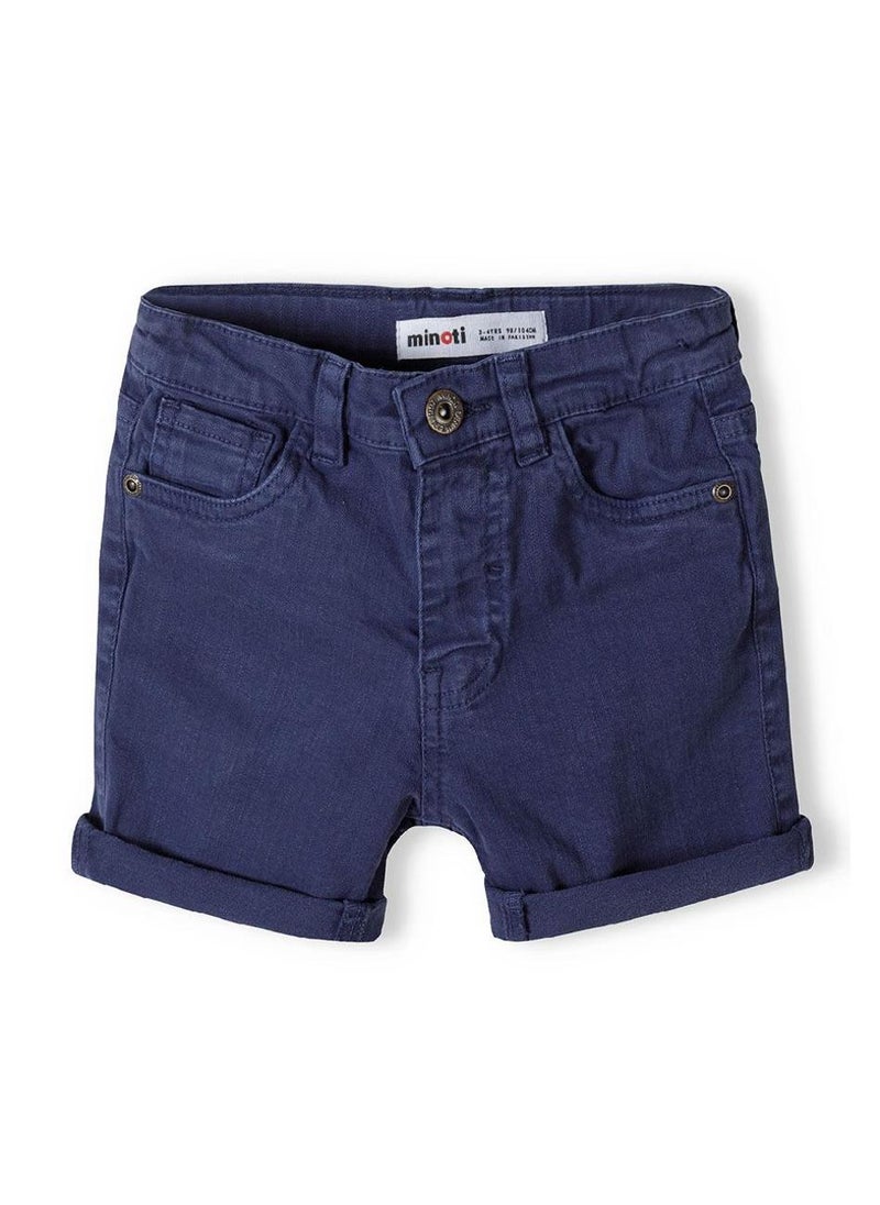 مينوتي شورت تويـل للأولاد المراهقين بحافة مطوية وجيوب - Image 1