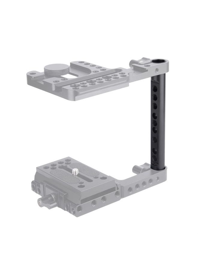 NICEYRIG 5 Inch 15mm Rod Aluminum Alloy Cheese Rod with 1/4 3/8 Locating Holes Applicable for DSLR 15mm Rod Rail System - 544 - Image 4