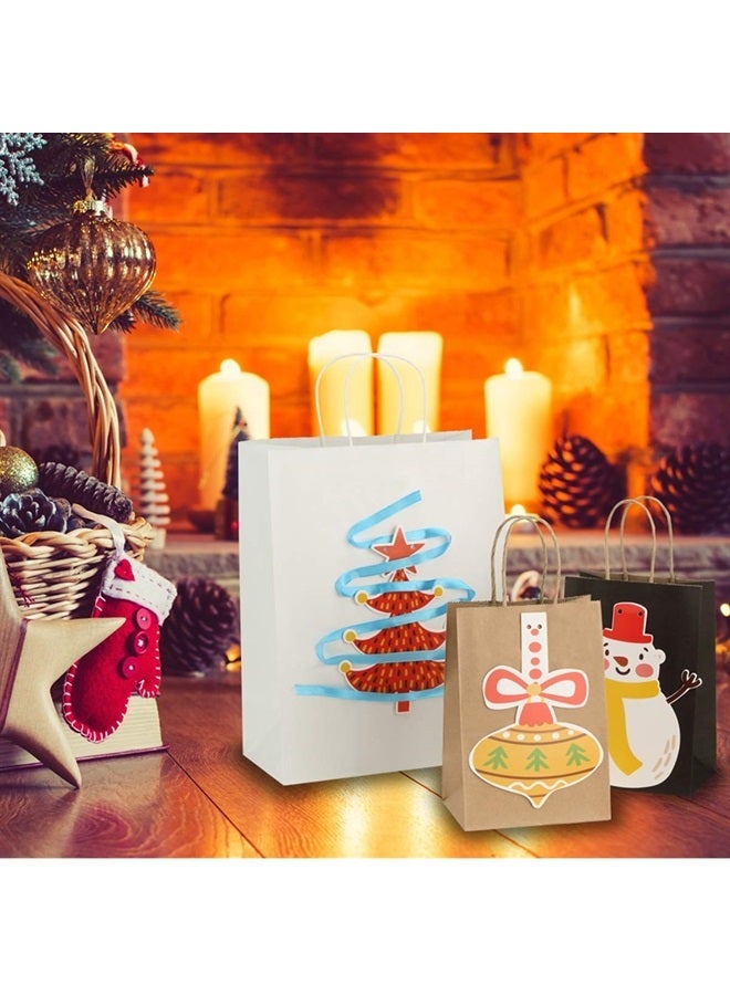 BagDream Gift Bags 10x5x13 25Pcs White Paper Bags Gift Bags with Handles Bulk Shopping Bags, Merchandise Bags, Retail Bags, Party Favor Bags, 100% Recyclable Paper Bags Sacks - Image 2