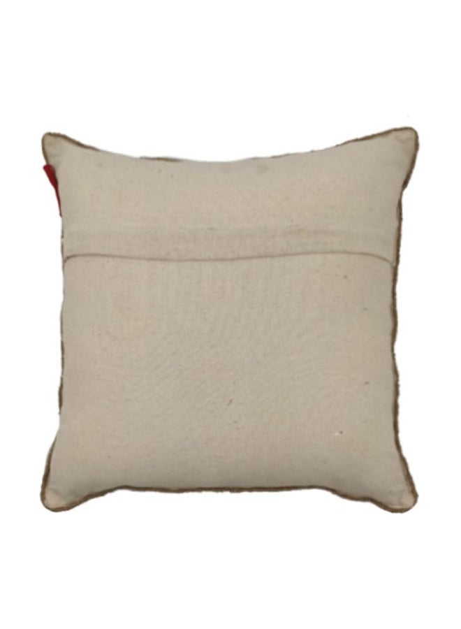Ramsha Natural Jute & Cotton Cushion - CS 031 (45x45cm) - Image 4
