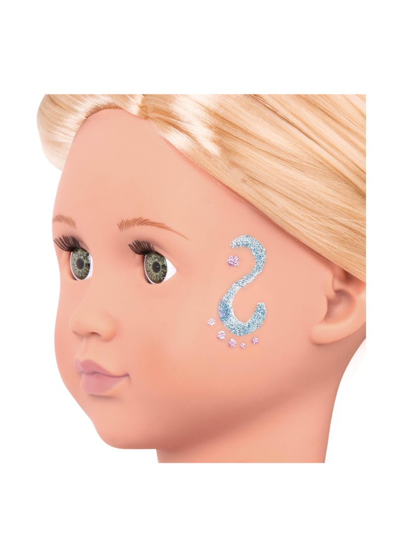 Our Generation Rosalyn Glitter Tattoo Deco Doll, 18 inch Size - Image 3