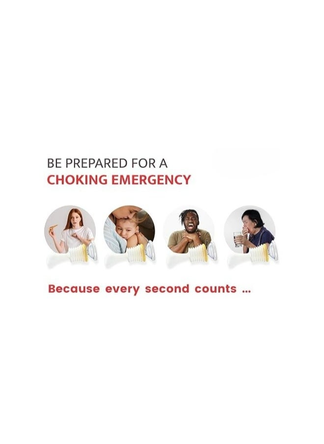 FLOWING - Emergency Choking Rescue Kit: Portable First Aid Suction Device,Choking Rescue Device, Rescue Kit for Children u0026 Adults,young u0026 Pediatric Masks with instruction paper Included - Image 1