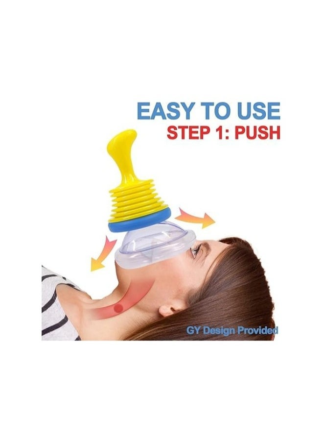 FLOWING - Emergency Choking Rescue Kit: Portable First Aid Suction Device,Choking Rescue Device, Rescue Kit for Children u0026 Adults,young u0026 Pediatric Masks with instruction paper Included - Image 1
