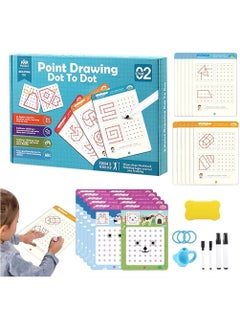 Y&D Copybook for kids, Handwriting Practice Reusable Shape Tracing Workbook, kit Preschool Calligraphy Set Easy Grip Pen&Refill Toddlers and Preschoolers, Montessori Early Education  - Image 1