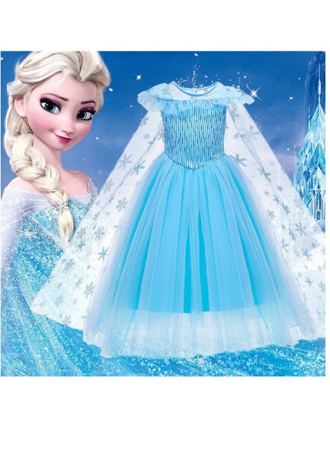 M MIAOYAN Elsa Costume for Girls Toddler Elsa Dress Princess Festival Birthday  Outfit Blue Party Dress up with Accessories | Best Price KSA | Riyadh,  Jeddah