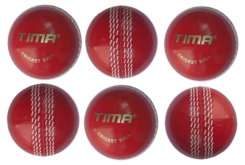 TIMA Genuine Poly Hard Synthetic Cricket Ball Set of 6 - Image 3