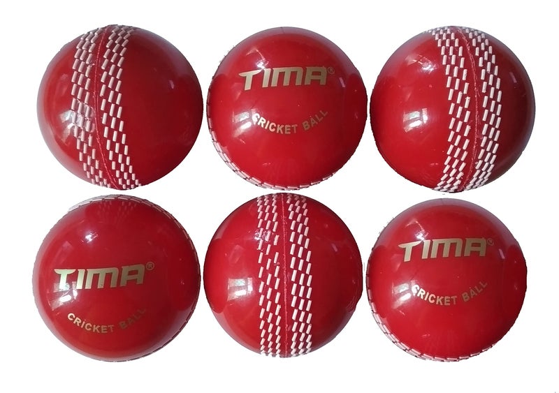TIMA Genuine Poly Hard Synthetic Cricket Ball Set of 6 - Image 4