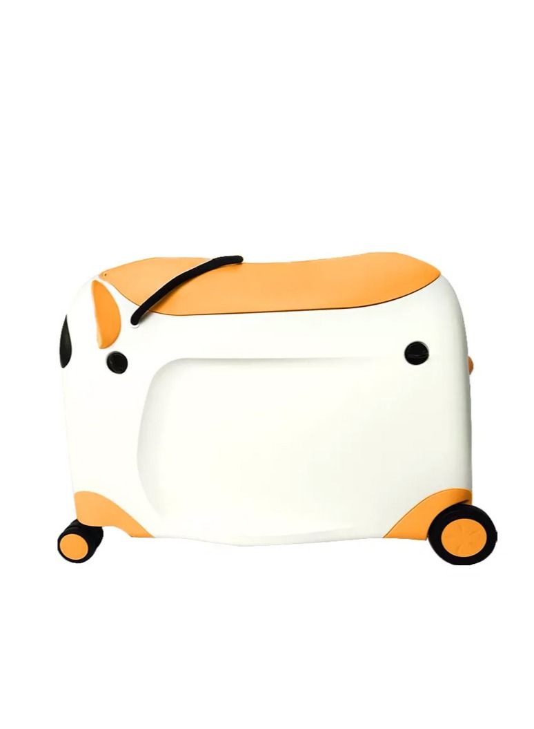 PARTNER Kids ride  bike suitcase children hand carry bag white with orange  - Image 1