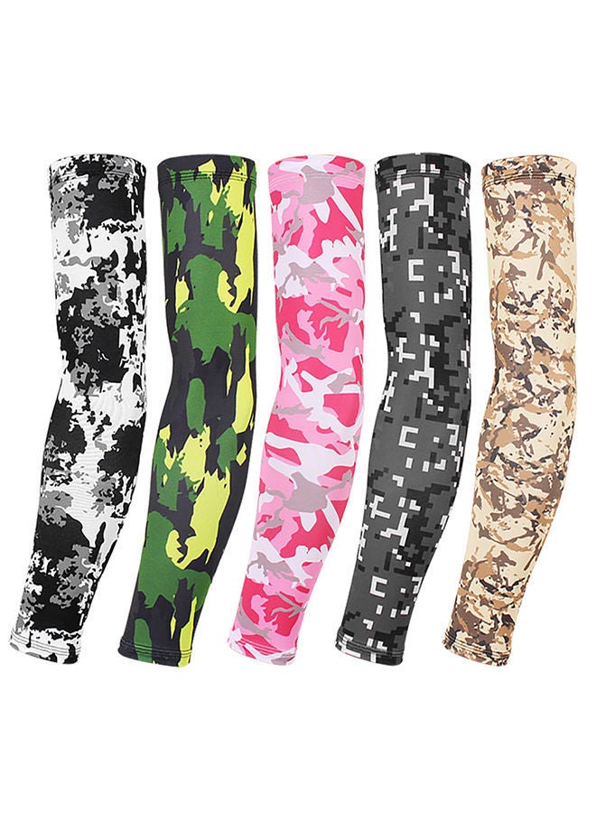 نيبمينينت أكمام ذراع واقية من أشعة الشمس فوق البنفسجية بتصميم كاموفلاج مناسبة للرياضة في الأماكن الخارجية و ركوب الدراجات زوجين 44x12x2سم - Image 2
