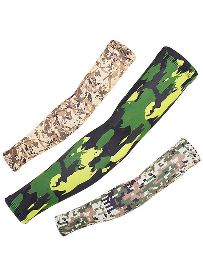 نيبمينينت أكمام ذراع واقية من أشعة الشمس فوق البنفسجية بتصميم كاموفلاج مناسبة للرياضة في الأماكن الخارجية و ركوب الدراجات زوجين 44x12x2سم - Image 3