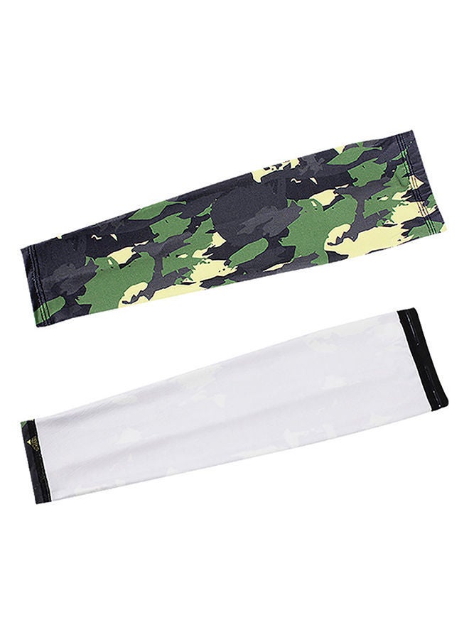 نيبمينينت أكمام ذراع واقية من أشعة الشمس فوق البنفسجية بتصميم كاموفلاج مناسبة للرياضة في الأماكن الخارجية و ركوب الدراجات زوجين 44x12x2سم - Image 5