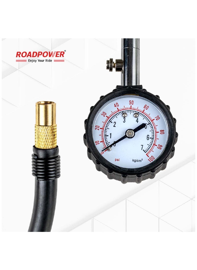 RoadPower Tire Pressure Gauge 100 psi  Accurate Heavy Duty Tire Gauge Cars Trucks SUV Motorcycles  - Image 5